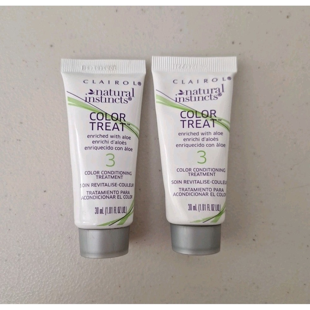 2 Tubes Clairol Natural Instincts Color Conditioning Treatment Conditioner #3